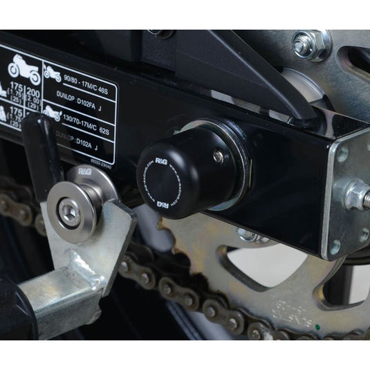 R&G Racing Black Swingarm Protectors For 2017-2024 Suzuki GSX-R125