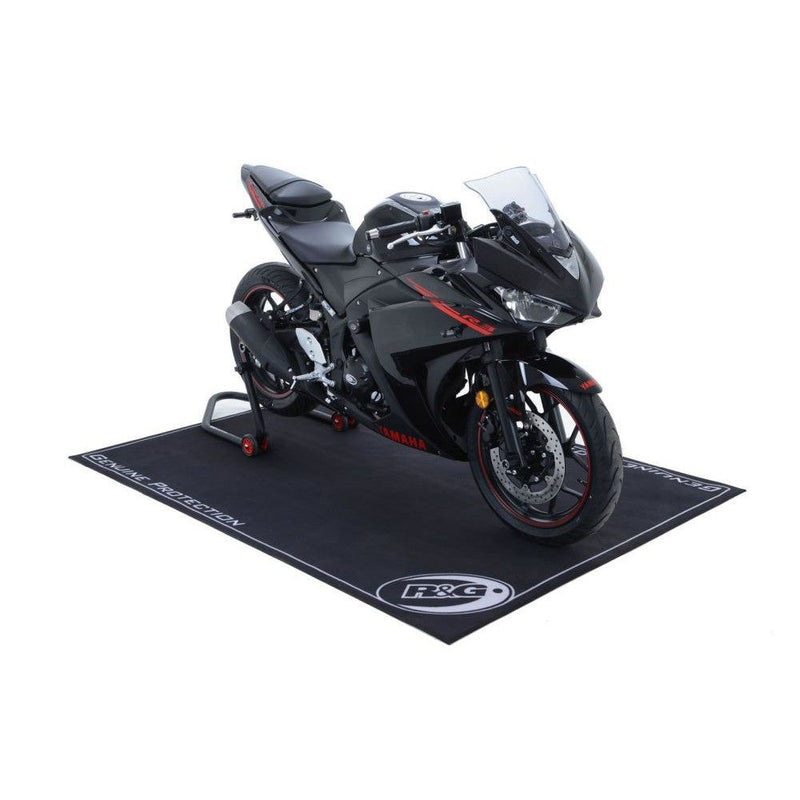 Load image into Gallery viewer, R&amp;G Racing Black Motorcycle Workshop Mat 2m x 1.15m For 2004-2010 Aprilia RSV1000R
