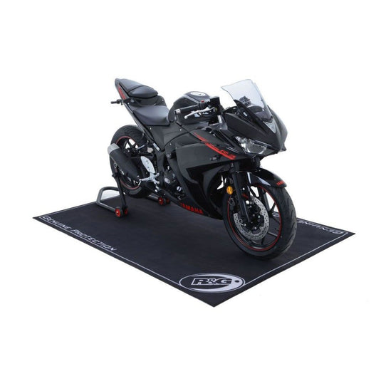R&G Racing Black Motorcycle Workshop Mat 2m x 1.15m For 2004-2010 Aprilia RSV1000R