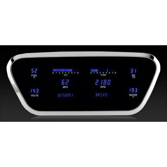 Dakota Digital 1953-1955 Ford F100 Series III Gauge Kit with Teal/Blue Display VFD3-53F-PU-O-Z