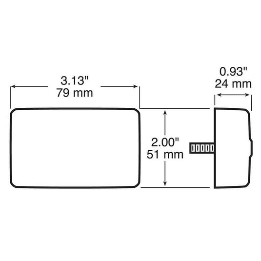 Red LED Side Marker