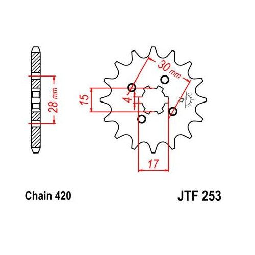 Load image into Gallery viewer, Steel Front Sprocket 13T fits Street HONDA NS50F 1990
