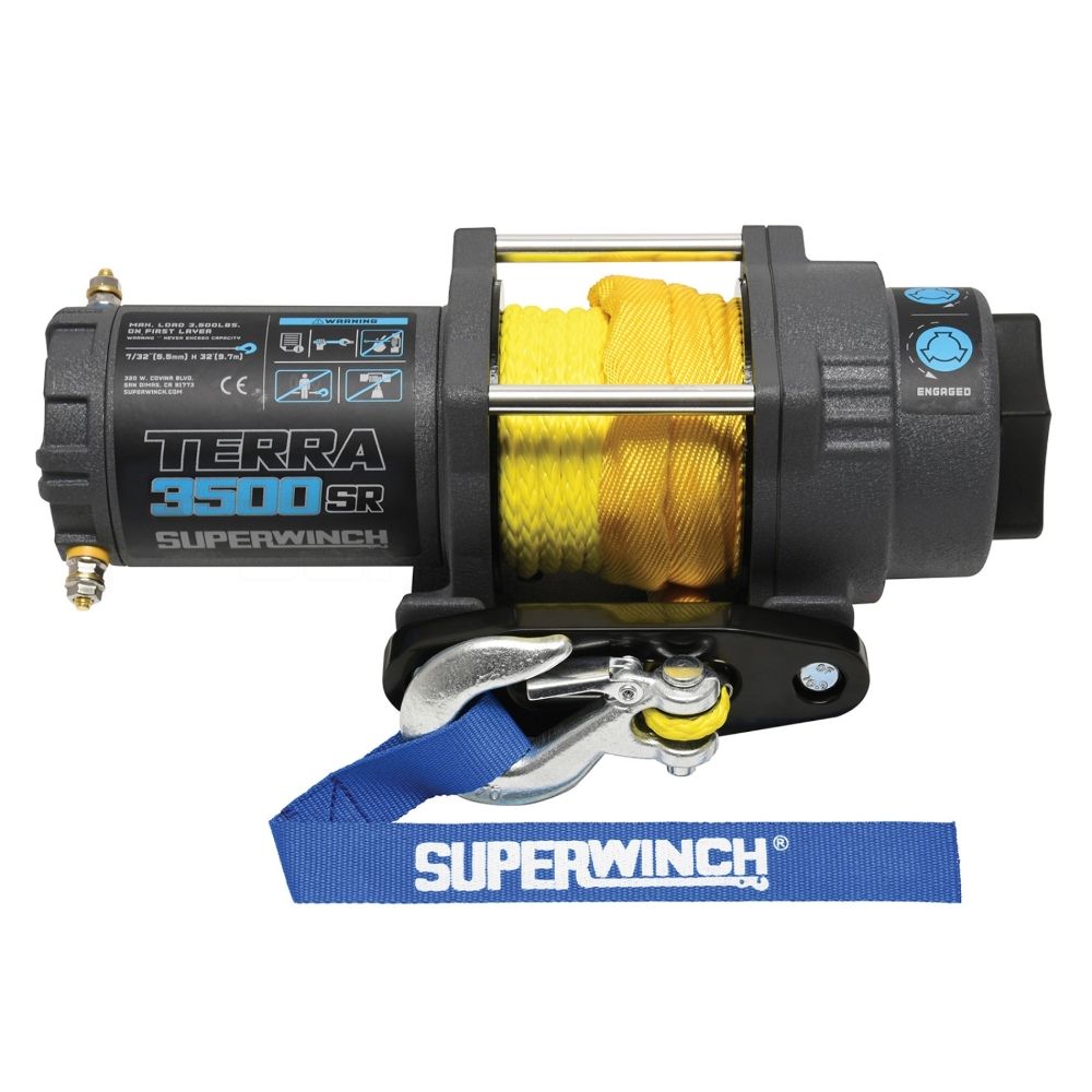 Superwinch Terra 3500SR 12V Synthetic Rope Winch