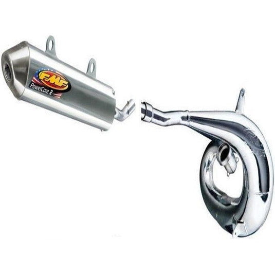 FMF GNARLY FULL PIPE EXHAUST AND POWERCORE 2 SILENCER 2002 HONDA CR250R CR250