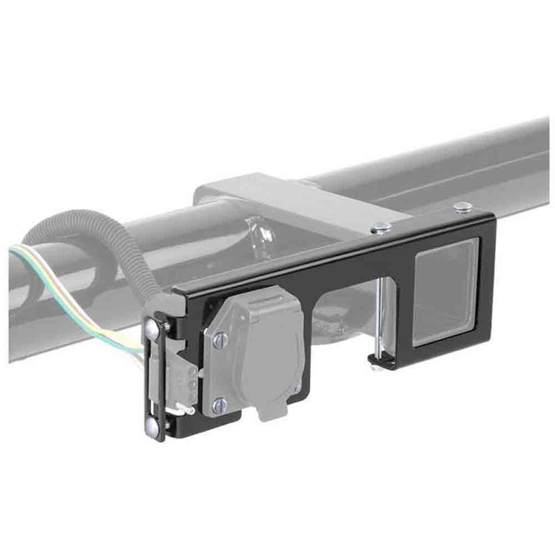 Load image into Gallery viewer, Easy-Mount Electrical Wiring Bracket for 4 or 5-Way Flat &amp; 6 or 7-Way Round fits 2&quot; Receiver Hitch

