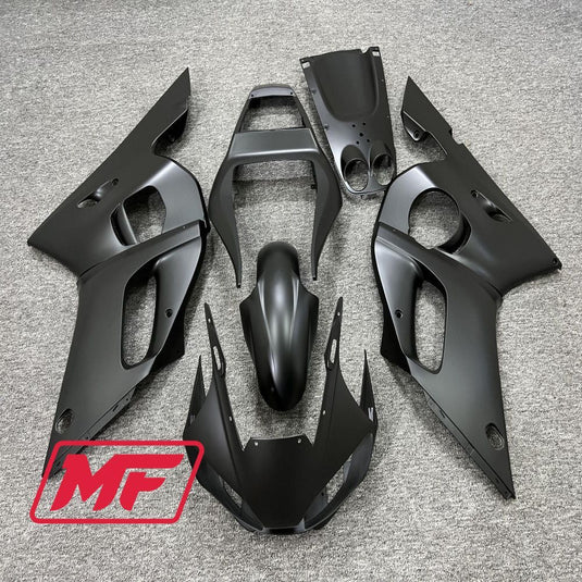 Monster Fairings Full Kit Yamaha R6 98-02 Matte Black + Windshield + Gas Tank Cover