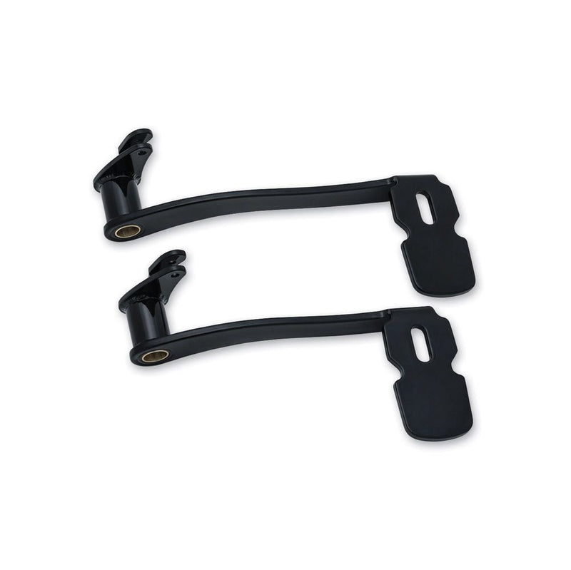 Load image into Gallery viewer, Kuryakyn Black Extended Brake Pedal Lever Harley Touring No Lower Fairing 14-18

