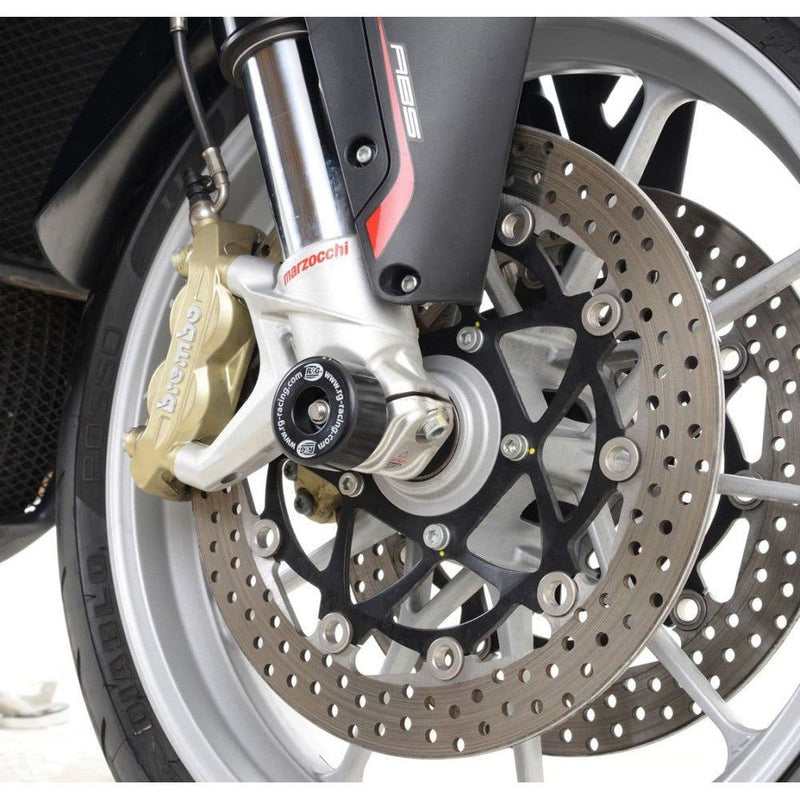 Load image into Gallery viewer, R&amp;G Racing Black Fork Protectors For 2013 MV Agusta 1090RR
