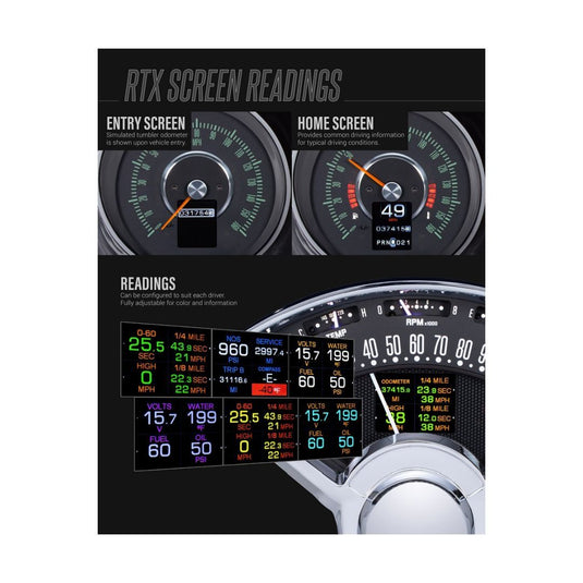 Dakota Digital 1954-1955 Chevrolet Truck First Series RTX Analog Gauge kit RTX-54C-PU-X
