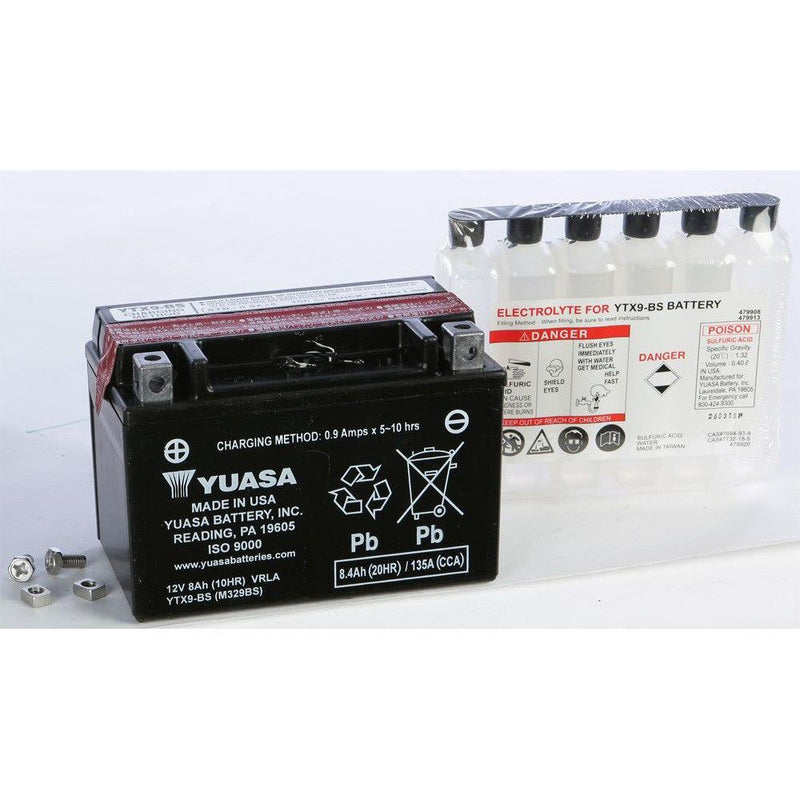 Load image into Gallery viewer, Yuasa Maintenance Free YTX9BS 12 Volt Battery YUAM329BSTWN
