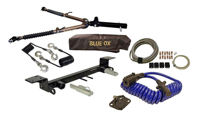 Load image into Gallery viewer, Blue Ox Avail Tow Bar (10,000 lbs. capacity) &amp; Baseplate Combo fits Select Ford F-150 (Includes ACC, EcoBoost, Hybrid, &amp; Shutters) (Includes Raptor) With Towed Vehicle Lights Wiring Kit
