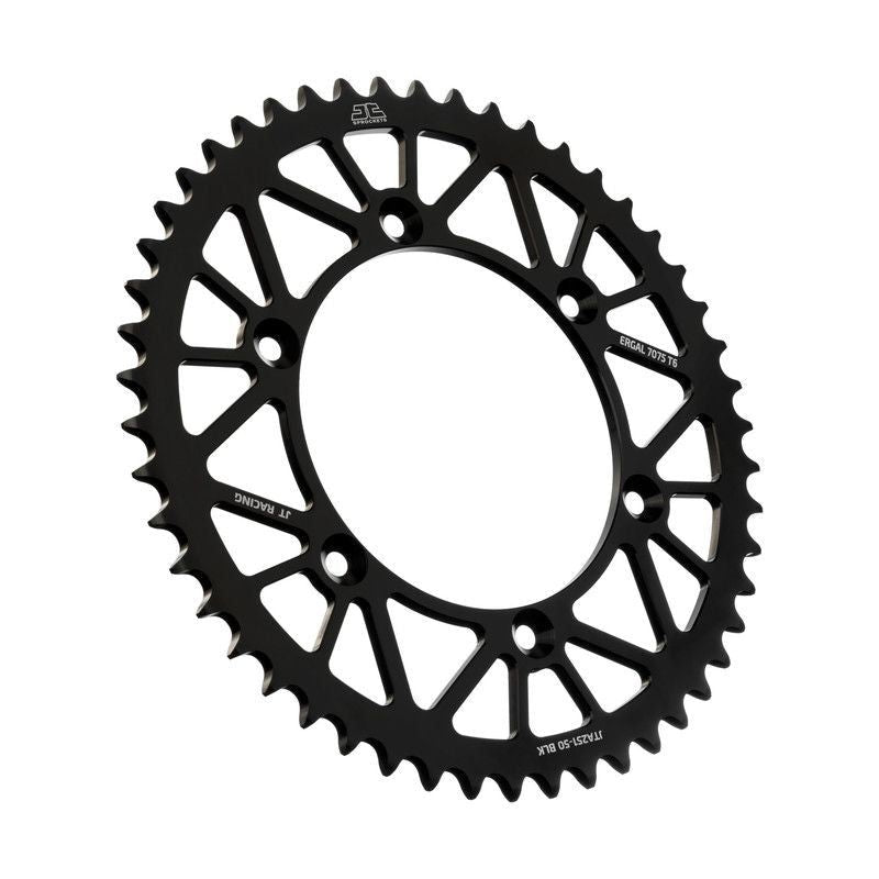 Load image into Gallery viewer, JT Sprockets Rear Racelite Aluminum Race Sprocket Black 48 Tooth 48T 520 Chain
