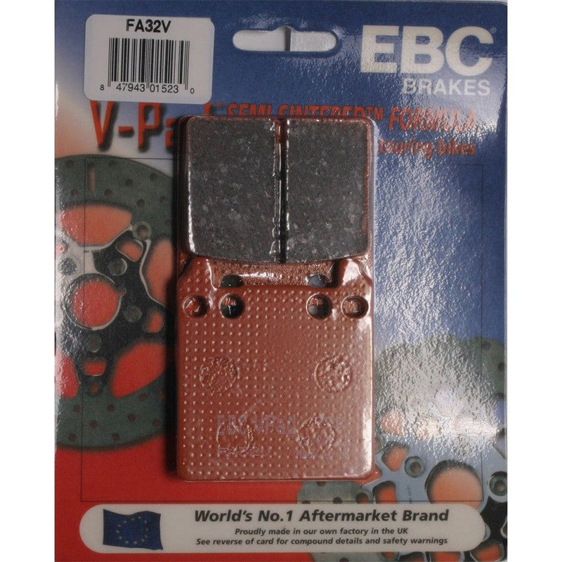 Load image into Gallery viewer, EBC 1 Pair V-Pad Semi-Sintered Touring Brake Pads MPN FA32V

