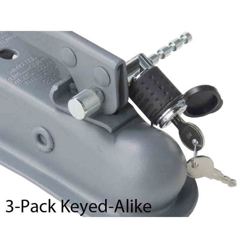 Load image into Gallery viewer, 3 Pack Keyed Alike Adjustable Coupler Lock
