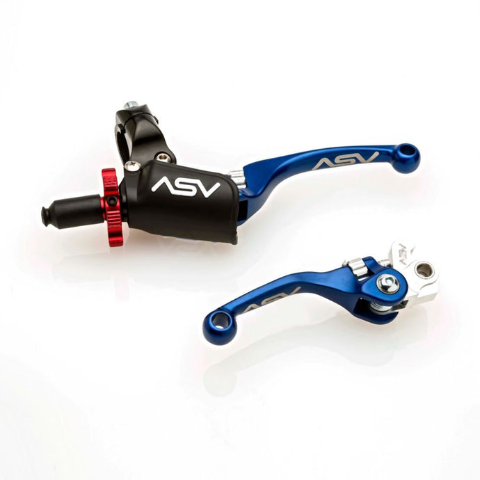 ASV Blue F4 Offroad Model Clutch + Brake Lever Pro Pack BCF40106PH-B