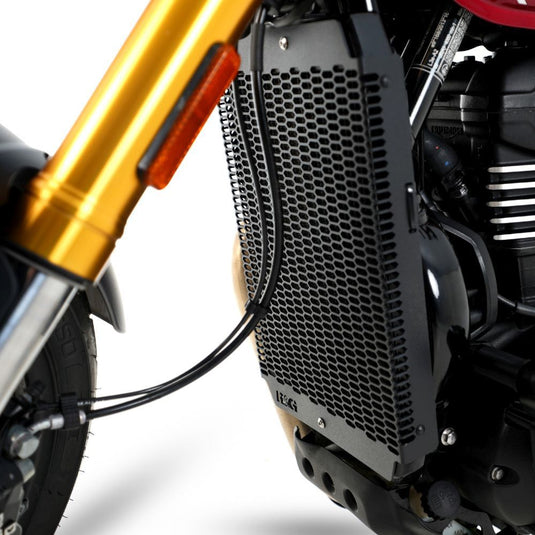 R&G Racing Matt Black PRO Radiator Guard For 2024-2024 Triumph Scrambler 400X