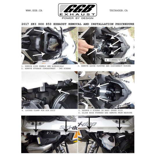 GGB Exhaust Quiet Can Muffler For 2021-2023 Ski-Doo Gen 4 600R E-TEC 762-1058-2