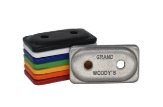 Woodys Double Grand Digger Support Plates Powder Coated Yellow (48) ADG-3800-48