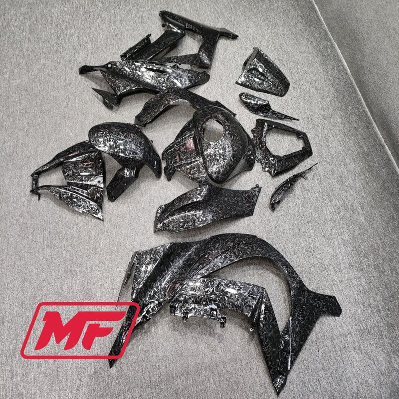 Load image into Gallery viewer, Monster Fairings Full Kit Kawasaki ZX-10R 11-15 Forged Carbon Fiber Style + Windshield + Gas Tank Cover
