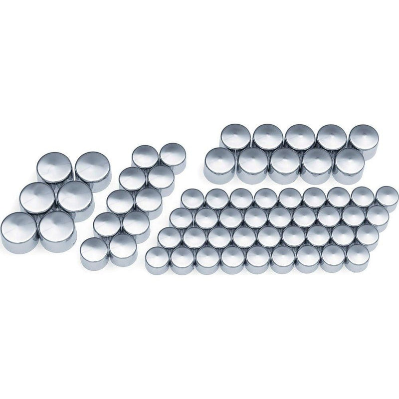 Load image into Gallery viewer, Kuryakyn Kool Kaps 82 Piece Kit Chrome Milwaukee-Eight Engine Kit
