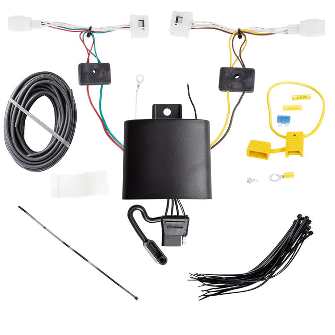 T-One T-Connector Harness, 4-Way Flat, w/Circuit Protected Module fits Select Mazda 3 Hatchback & Sedan