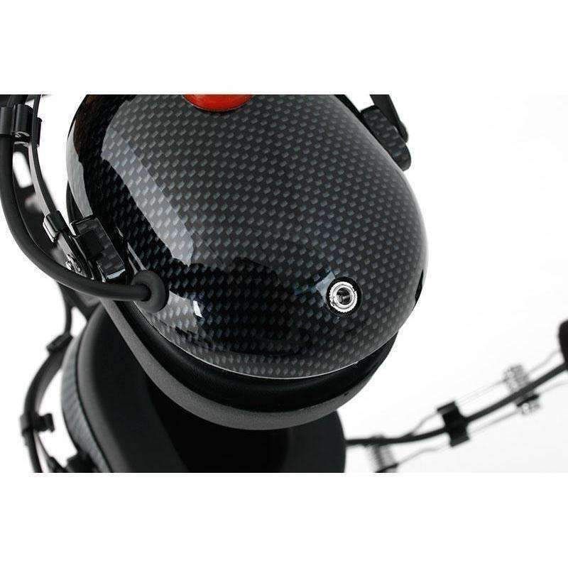 Load image into Gallery viewer, Rugged Radios H22 Over the Head (OTH) Headset for 2-Way Radios - Black Carbon Fiber H22-CF
