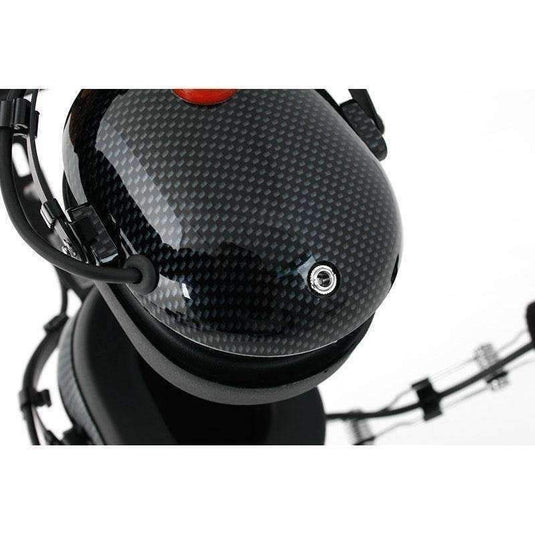 Rugged Radios H22 Over the Head (OTH) Headset for 2-Way Radios - Black Carbon Fiber H22-CF