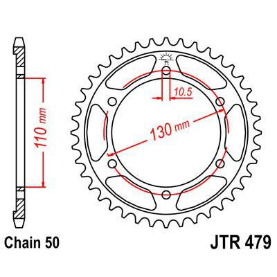 Front & Rear Sprocket Kit for YAMAHA YZF-R6-530 Chain Conversion 03-05