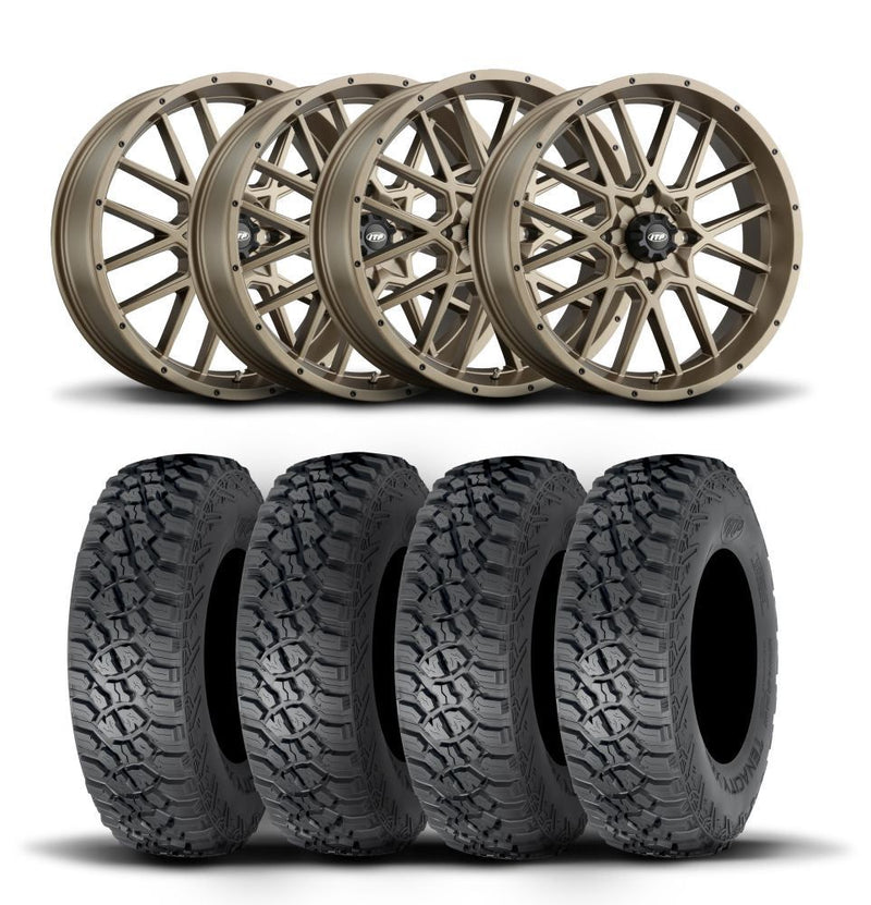 Load image into Gallery viewer, ITP Hurricane 15&quot; Bronze Wheels And Tenacity Tires [32x10R-15]
