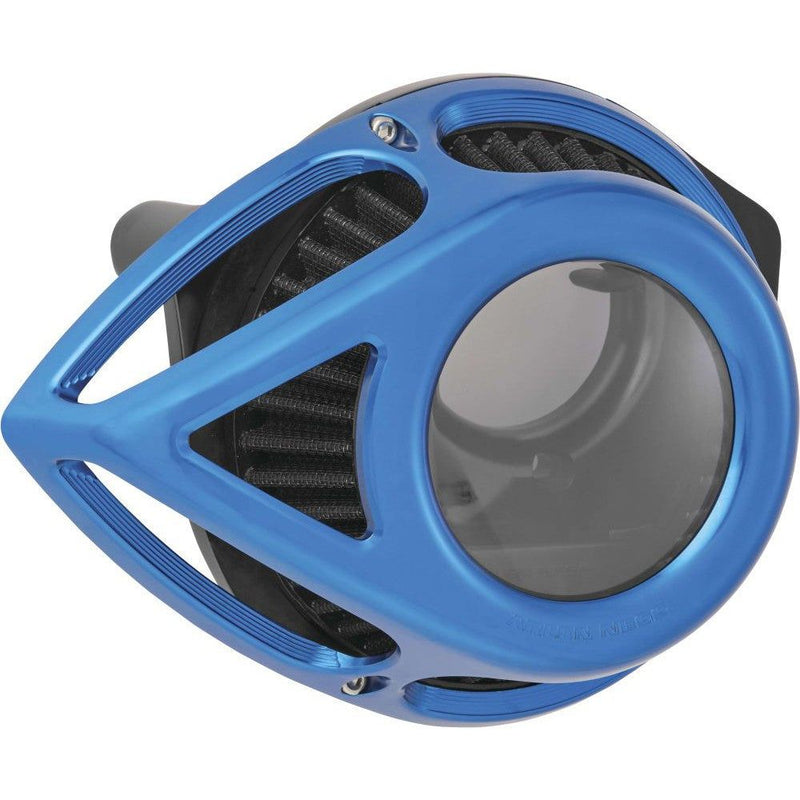 Load image into Gallery viewer, Arlen Ness Clear Tear Sucker Blue Air Cleaner 18-949
