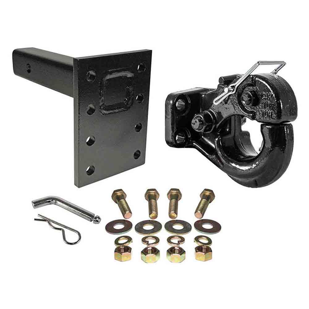 10 Ton Pintle Hook Combo Kit, Includes Mounting Plate and Hardware (PH-10-10KIT)