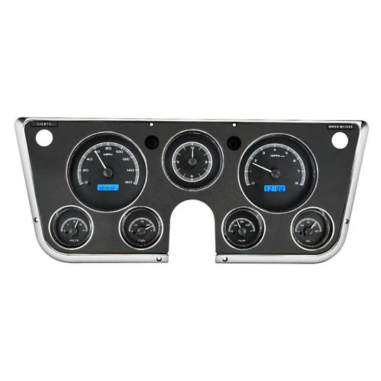 Dakota Digital 1967-1972 Chevrolet VHX Gauge Kit with Analog Clock VHX-67C-PA