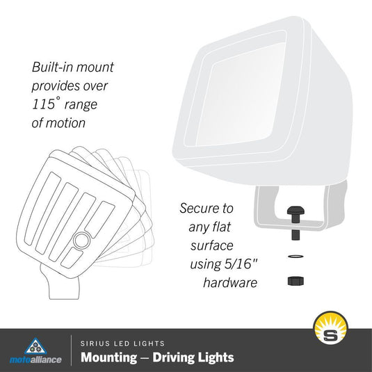 Sirius 2" LED High Output Driving Light For SUV Truck Offroad Jeep ATV/UTV