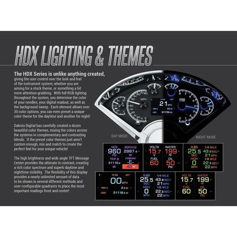 Load image into Gallery viewer, Dakota Digital Competition HDX Analog Universal Gauge kit HDX-2100
