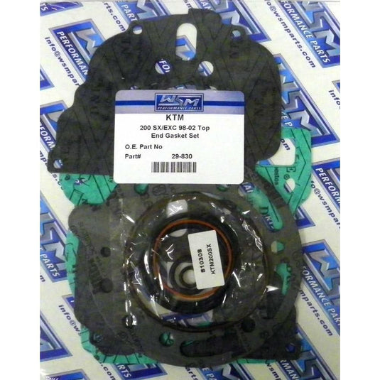 WSM Top End Gasket Kit For KTM 200 EXC / SX 98-02 29-830