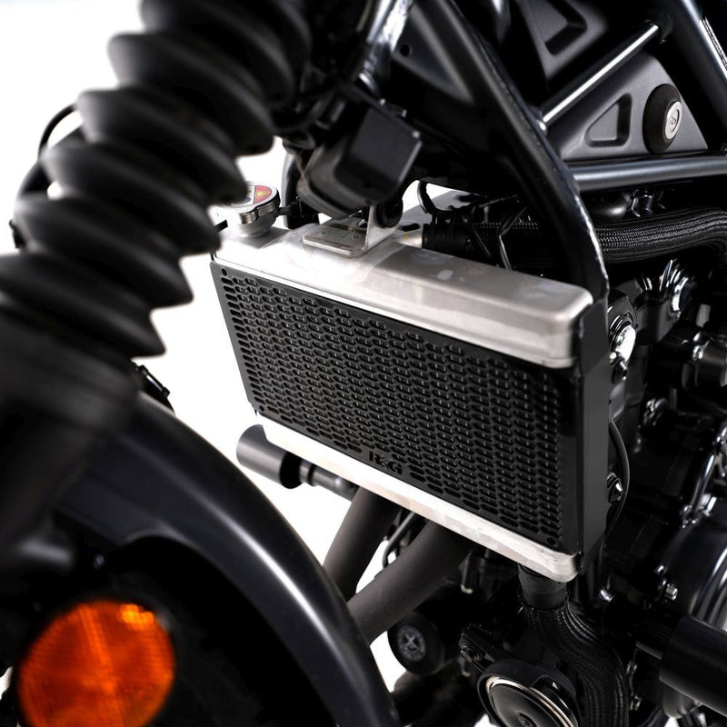 Load image into Gallery viewer, R&amp;G Racing Matt Black PRO Radiator Guard RAD0323PROBK
