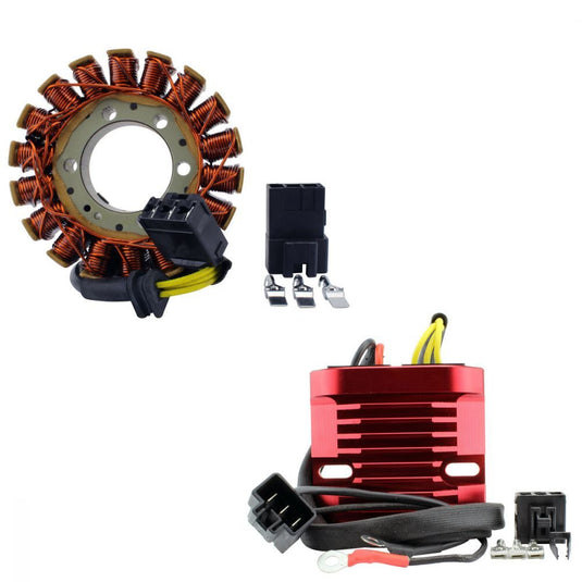 RMStator Generator Stator Kit With Machined Aluminum Mosfet Regulator For 2001-2004 Honda CBR600F4i