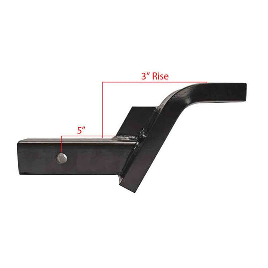 Rigid HItch (HUB-3411) Heavy Duty Ball Mount for 2 Inch Receivers - 4 Inch Drop or 3 Inch Rise - 11-1/8 Inch Length