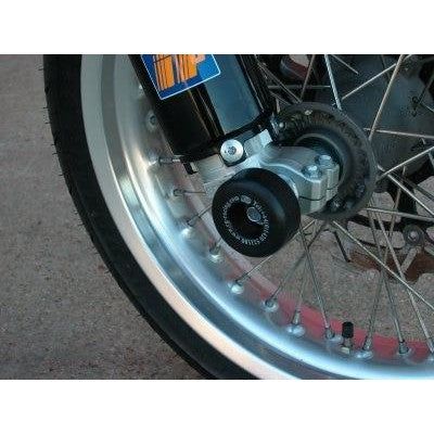 Load image into Gallery viewer, R&amp;G Racing Black Fork Protectors For 2006-2007 Aprilia SXV450

