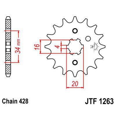 Load image into Gallery viewer, Front &amp; Rear Sprocket Kit for HONDA CT110 Trail 110-USA 80 JT Sprockets
