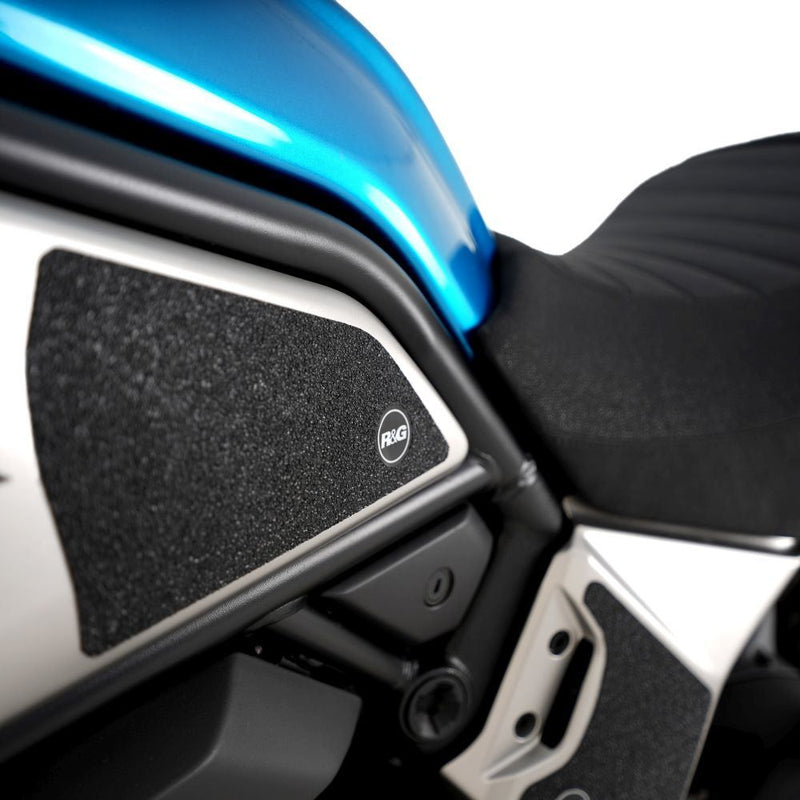 Load image into Gallery viewer, R&amp;G Racing Black Tank Traction Grips For 2021-2024 CF-Moto 700CL-X Heritage
