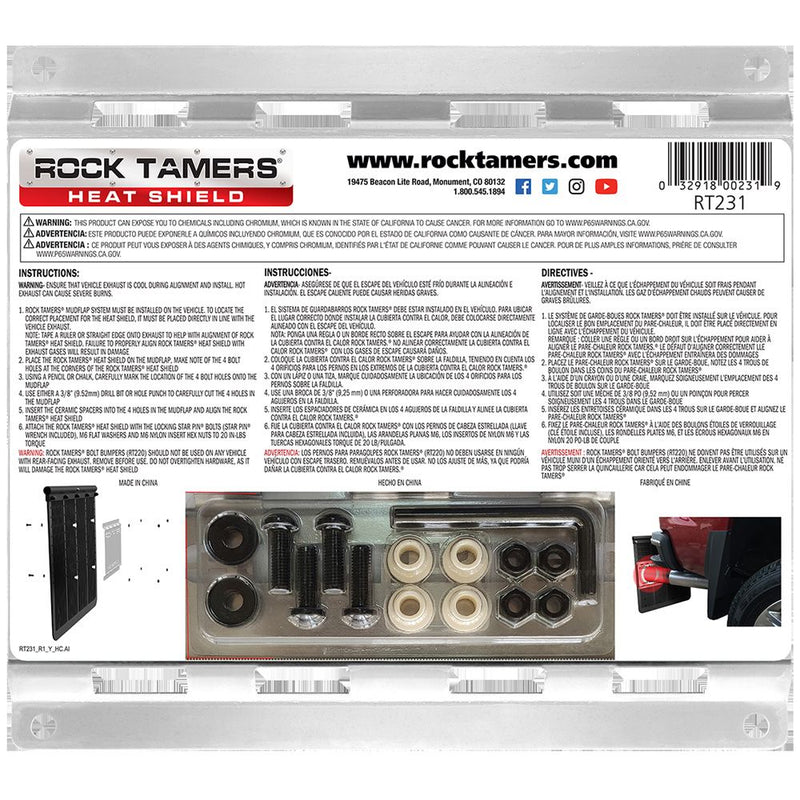 Load image into Gallery viewer, Rock Tamers Heat Shield - fit Rock Tamers Mudflap System
