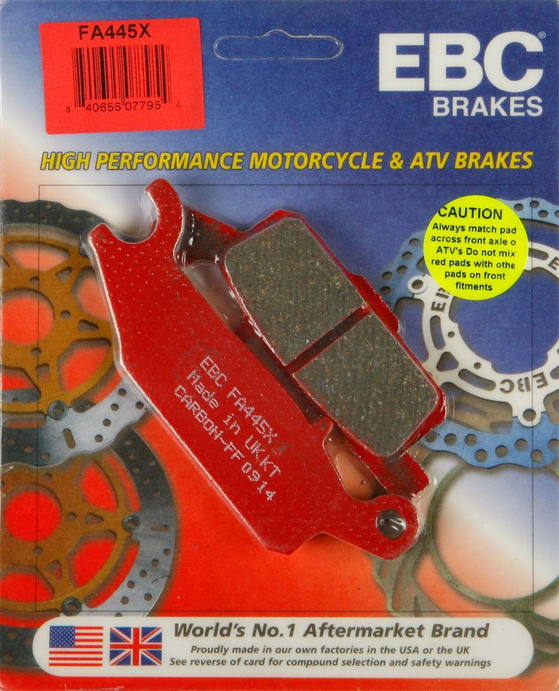 Load image into Gallery viewer, EBC 1 Pair Performance X-Series Carbon Brake Pads MPN FA445X
