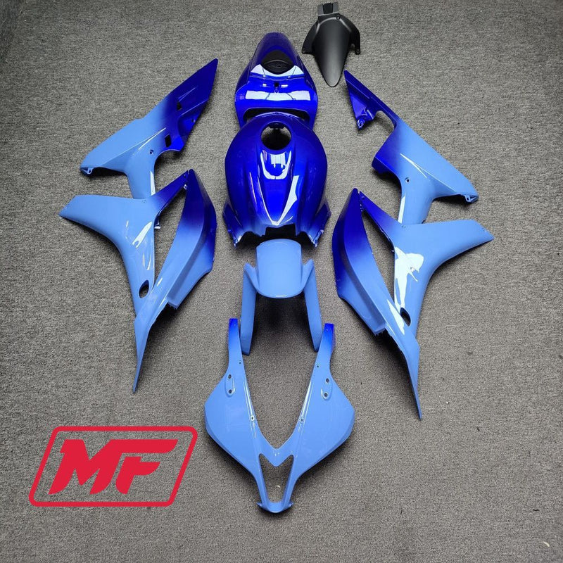 Load image into Gallery viewer, Monster Fairings Full Kit Honda CBR600RR 07-08 Gloss Blue Gradient + Windshield + Gas Tank Cover
