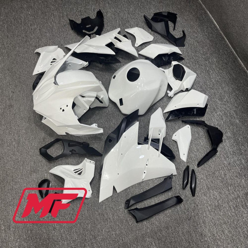 Load image into Gallery viewer, Monster Fairings Full Kit Kawasaki Ninja H2 15-23 Gloss White + Windshield + Gas Tank Cover
