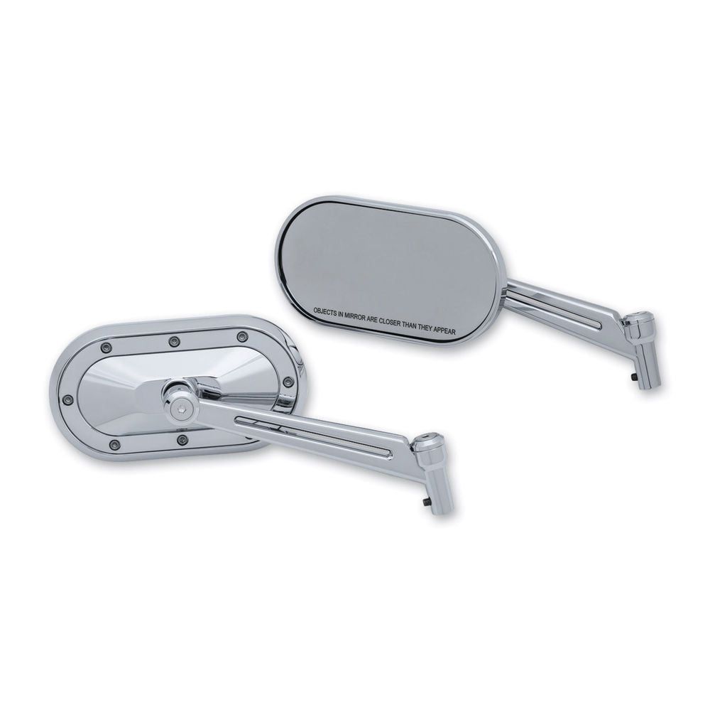 KURYAKYN REPLACEMENT CHROME HEAVY INDUSTRY MIRRORS 2014-2017 INDIAN MODELS 1736
