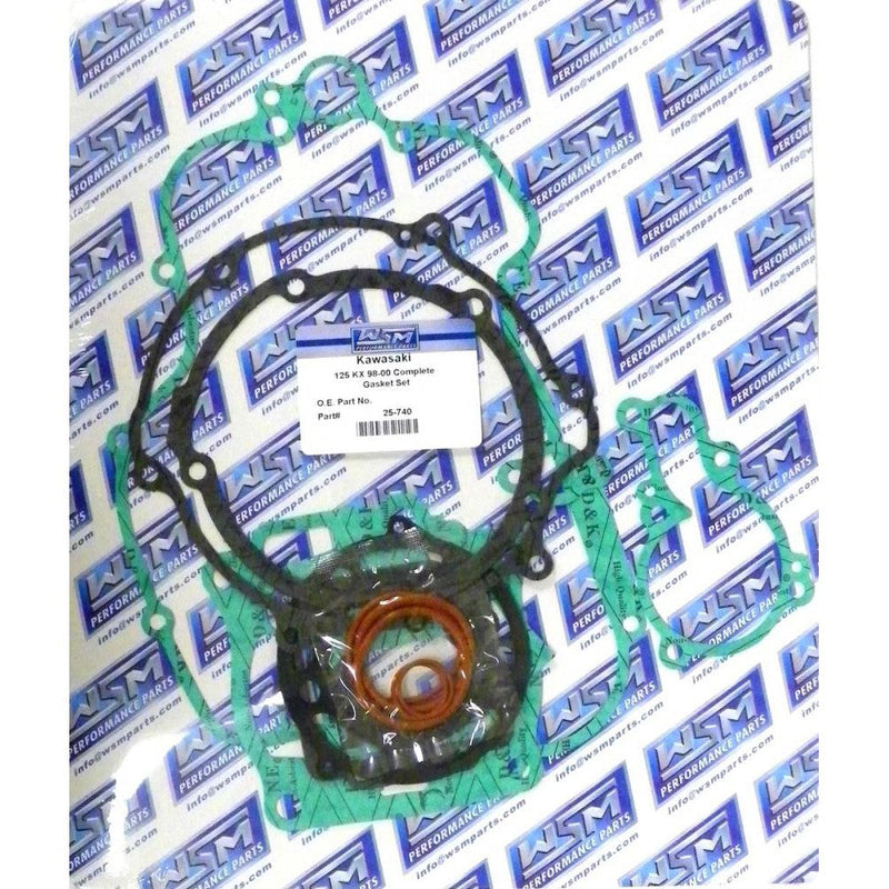 Load image into Gallery viewer, WSM Complete Gasket Kit For Kawasaki 125 KX 98-00 25-740
