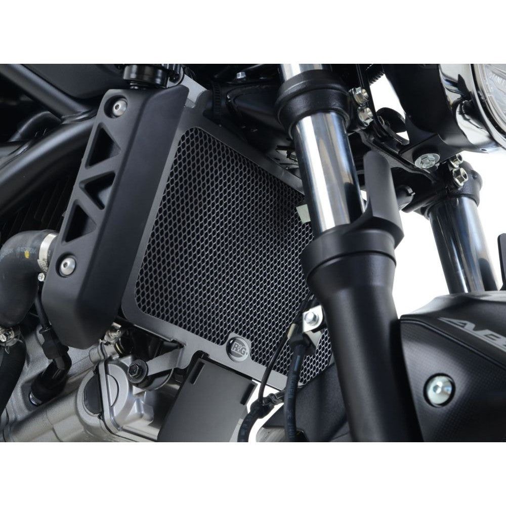 R&G Racing Black Aluminum Radiator Guard For 2016-2018 Suzuki SV650 Unfaired