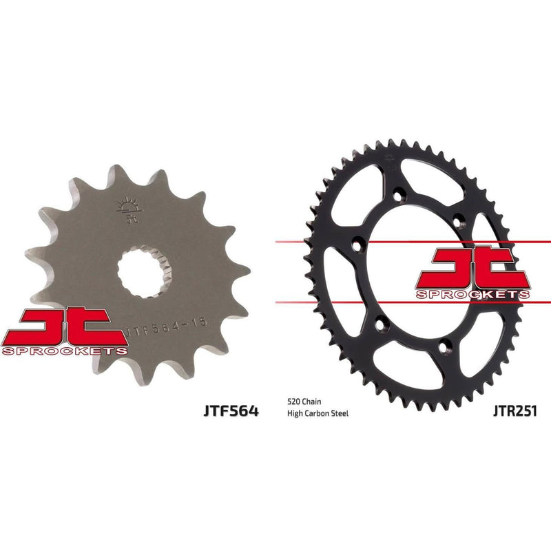 Load image into Gallery viewer, Front &amp; Rear Sprocket Kit for YAMAHA YZ125 P,R,S-5XE2 02-04 JT Sprockets
