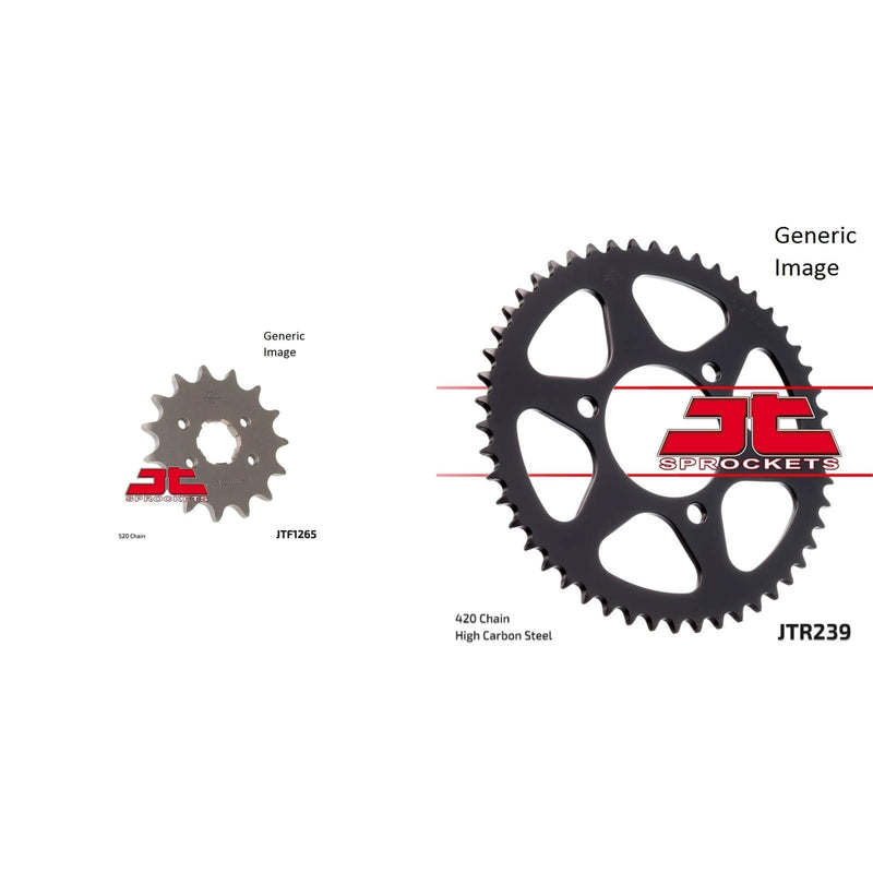 Load image into Gallery viewer, JT SPROCKETS Front and Rear Steel Sprocket Kit for OffRoad HONDA XR250 1979-1980
